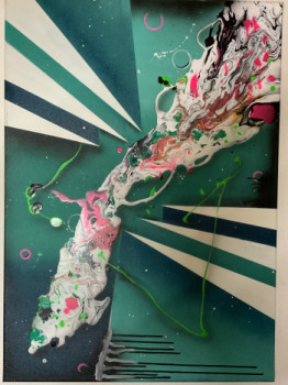 Œuvre contemporaine nommée « Fish in the Cityspace », Réalisée par RUDI411