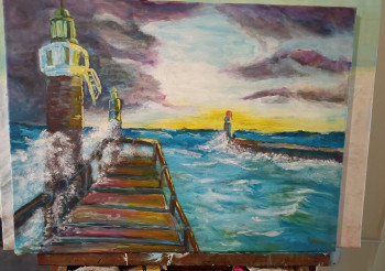 Œuvre contemporaine nommée « Cap breton  la tempête », Réalisée par FRANCOIS SANCHEZ