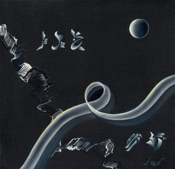 Œuvre contemporaine nommée « Variations Cosmiques 3 », Réalisée par L'REV