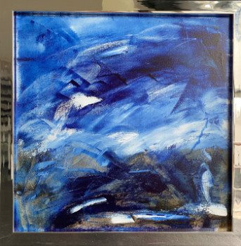 Œuvre contemporaine nommée « Rêverie bleue », Réalisée par BARTH MROZ