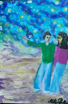 Œuvre contemporaine nommée « Regarde, souviens toi, c'est écrit. », Réalisée par MITRA SHAHKAR