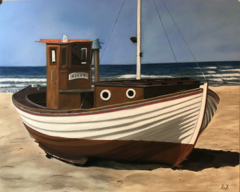 Œuvre contemporaine nommée « La Pinasse », Réalisée par FLORENCE ROUCHOU