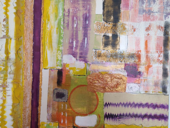 Œuvre contemporaine nommée « Abstraction colorée », Réalisée par IZA