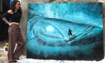 Œuvre contemporaine nommée « Wave », Réalisée par BARILLON