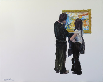 Œuvre contemporaine nommée « Mirando una pintura de Sorolla », Réalisée par JESúS MANUEL MORENO