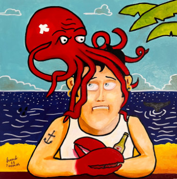 Œuvre contemporaine nommée « La prise de tête de Mr Krab », Réalisée par FRANCK THOMAS