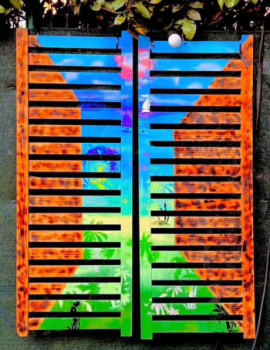 Œuvre contemporaine nommée « Trompe l’œil », Réalisée par LE X MONEY
