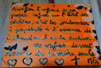 Œuvre contemporaine nommée « Destin tronqué 1 », Réalisée par MG