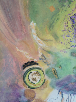 Œuvre contemporaine nommée « AYURVEDA », Réalisée par IZA