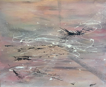 Œuvre contemporaine nommée « Vibrations », Réalisée par VALéRIE REBOISSON