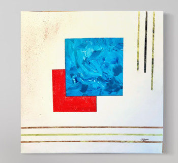 Œuvre contemporaine nommée « Dualité », Réalisée par VALéRIE REBOISSON