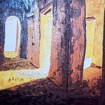 Œuvre contemporaine nommée « Dédales », Réalisée par N. MURIEL