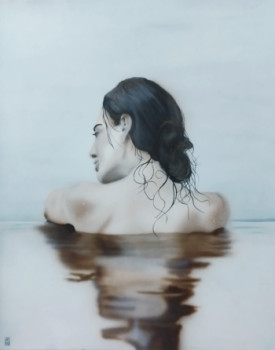 Œuvre contemporaine nommée « Baignade », Réalisée par AERO