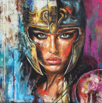 Œuvre contemporaine nommée « warrior inside », Réalisée par SABRINA SECK