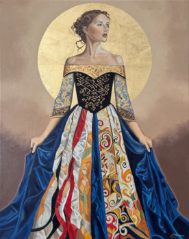 Œuvre contemporaine nommée « Bal à Vienne », Réalisée par ELISABETH MIONE