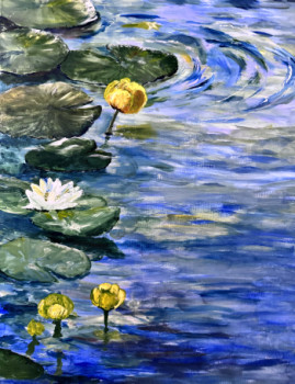 Œuvre contemporaine nommée « Nénuphar », Réalisée par OLEKSANDRA HORSCROFT