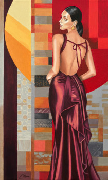 Œuvre contemporaine nommée « Tenue de soirée », Réalisée par ELISABETH MIONE
