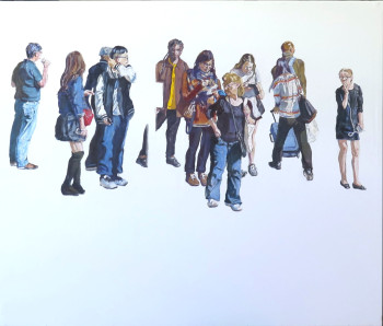 Œuvre contemporaine nommée « Semáforo en Piccadilli Circus », Réalisée par JESúS MANUEL MORENO