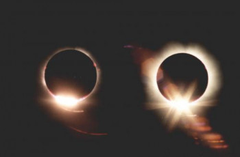 Œuvre contemporaine nommée « Double éclipse totale », Réalisée par SARCIE