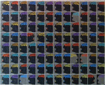 Œuvre contemporaine nommée « têtes 2 », Réalisée par JEAN FRANçOIS GUILLEMET