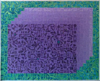 Œuvre contemporaine nommée « carrés... 1 », Réalisée par JEAN FRANçOIS GUILLEMET