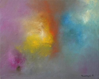 Œuvre contemporaine nommée « La fusion des couleurs », Réalisée par TCHARTILOGLOU FRANCOISE