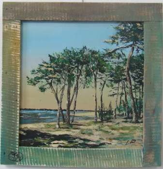 Œuvre contemporaine nommée « les pins de gatseau 1 », Réalisée par LUDO