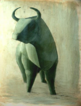 Œuvre contemporaine nommée « Taureau », Réalisée par MARIE THOLLON