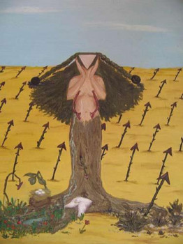 Œuvre contemporaine nommée « Femme arbre », Réalisée par AMARIMAA