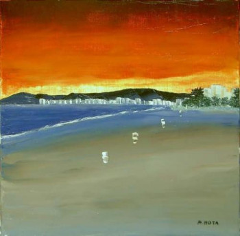 Œuvre contemporaine nommée « Rosas de la plage », Réalisée par ROBERT MOTA