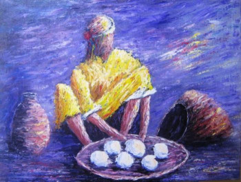 Œuvre contemporaine nommée « Making Bread », Réalisée par MUSTAPHA FARMATI