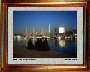 Œuvre contemporaine nommée « Catalogne sud; Port de Barcelone 2000 », Réalisée par EMILE RAMIS