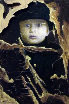 Œuvre contemporaine nommée « L' enfant au bouton d'or », Réalisée par ROGER AUDIBERT