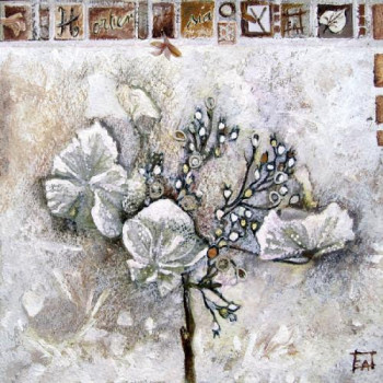 Œuvre contemporaine nommée « Fleur d'Hortensia », Réalisée par LéA TIRMANT