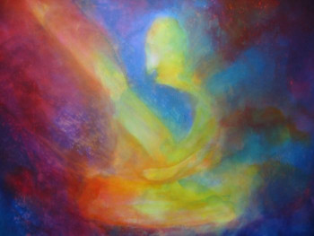 Œuvre contemporaine nommée « buddha galaxie 2 », Réalisée par ANUPAM  CADIOU GERARD