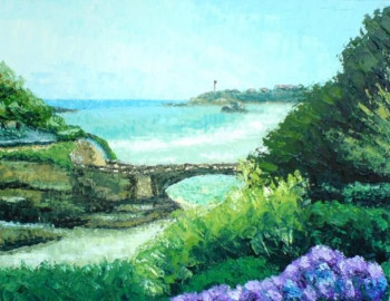 Œuvre contemporaine nommée « Petit pont - Biarritz - Pyrénées-Atlantiques - Aquitaine - France - Réf: 149Fg », Réalisée par ABERIUS