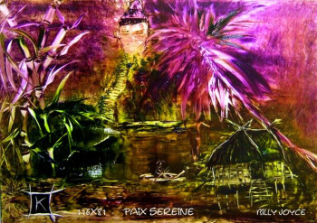 Œuvre contemporaine nommée « Paix Sereine », Réalisée par BJK 
