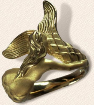 Œuvre contemporaine nommée « Bague Sirène 3 », Réalisée par CHRISTINE DE VERMONT