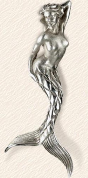 Œuvre contemporaine nommée « Petit pendentif Sirène », Réalisée par CHRISTINE DE VERMONT