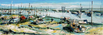 Œuvre contemporaine nommée « Port de Claouey », Réalisée par VRICHEUX