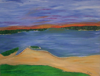 Œuvre contemporaine nommée « Plage Oka », Réalisée par MAHIKAM RICHARD DOYLE DIT RAYNEAULT