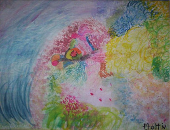 Œuvre contemporaine nommée « L'Oiseau merveilleux des rêveries », Réalisée par ARTHUR MOTTIN