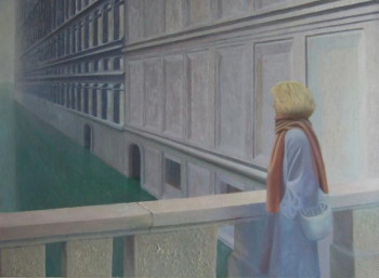 Œuvre contemporaine nommée « la reveuse », Réalisée par STINCKWICH