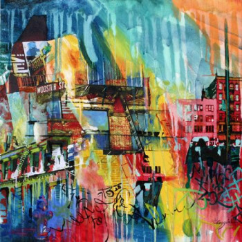 Œuvre contemporaine nommée « NY Trip in the city I », Réalisée par TANIA CAGGINI