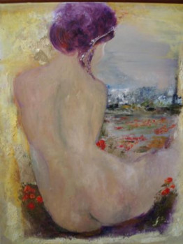 Œuvre contemporaine nommée « COQUELICOT  MADAME », Réalisée par VAN EZ-LE PERRU