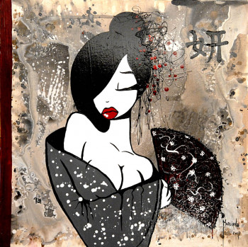 Œuvre contemporaine nommée « Tendre Geisha », Réalisée par PATRICE MURCIANO