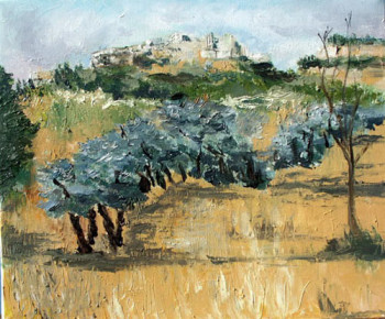 Œuvre contemporaine nommée « Les Baux de Provence », Réalisée par GEORGES PESTOURIE