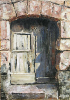 Œuvre contemporaine nommée « la vieille porte », Réalisée par LENA B