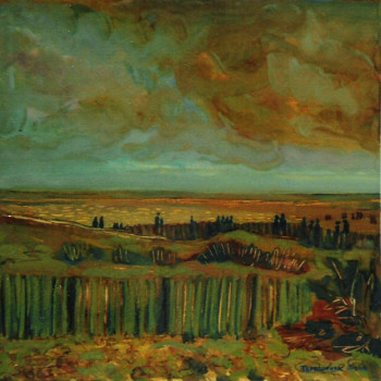 Œuvre contemporaine nommée « Warm Evening », Réalisée par LéNA TERESHONOK