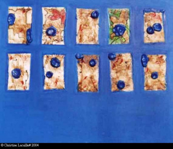 Œuvre contemporaine nommée « 0102 « Molécules » », Réalisée par CHRISTINE LACAILLE